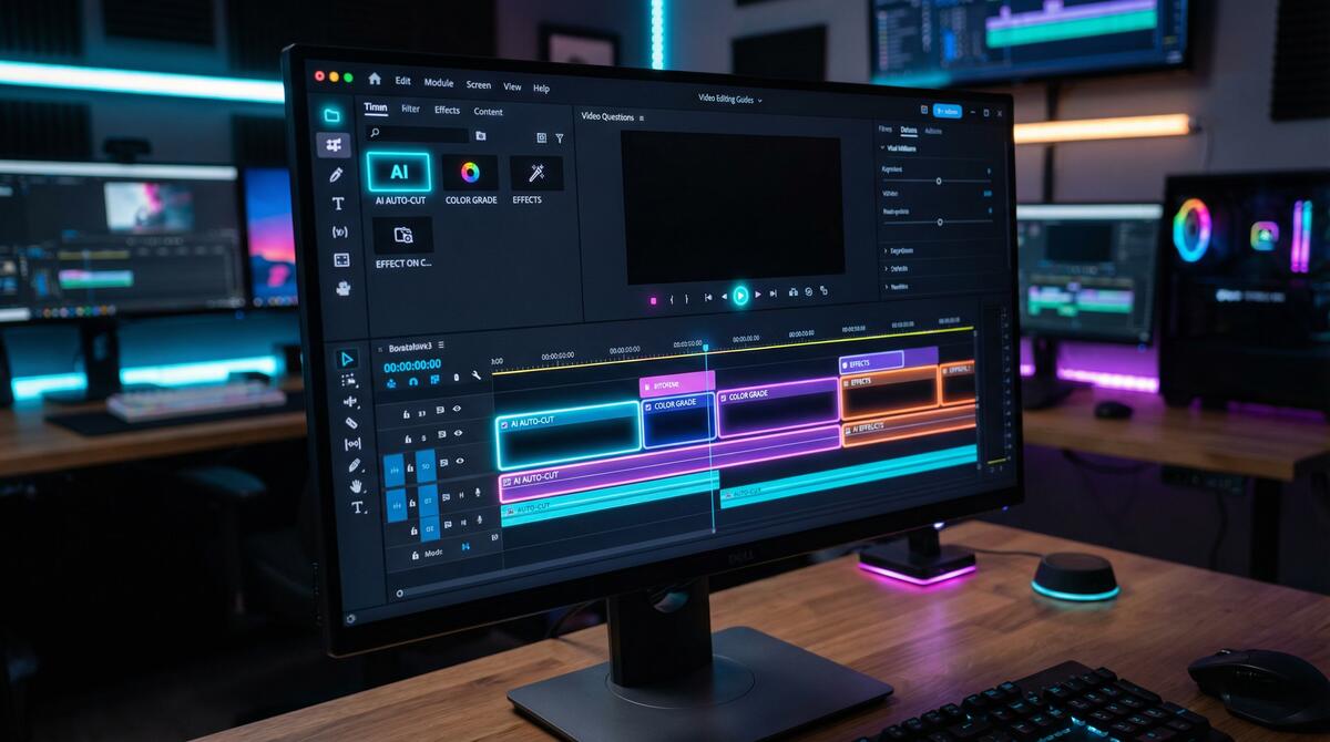 麻豆传媒 AI视频剪辑工具界面